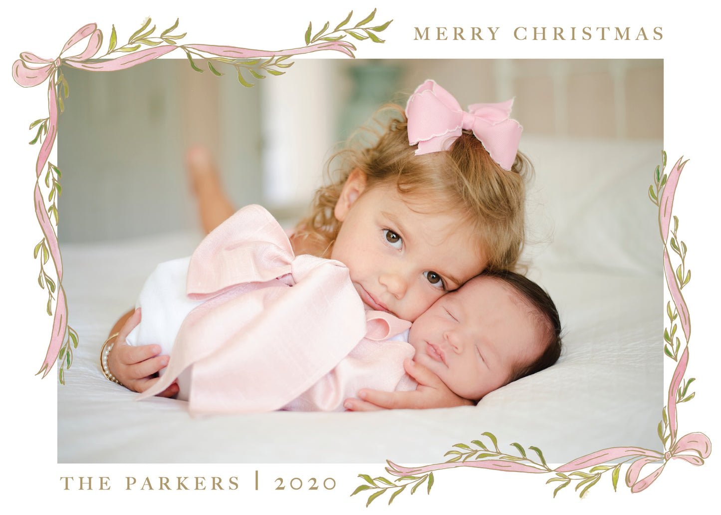 Ribbons and Bows Christmas Card