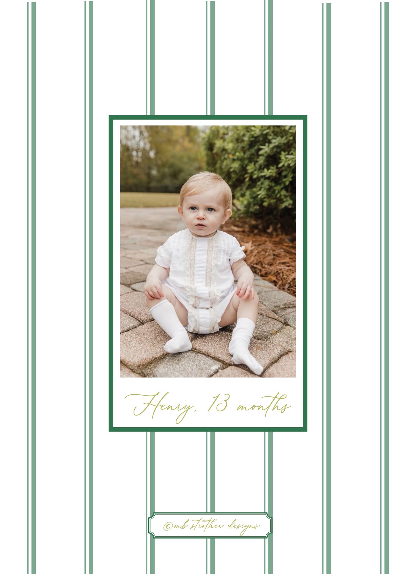 Holly & Ivy Christmas Card