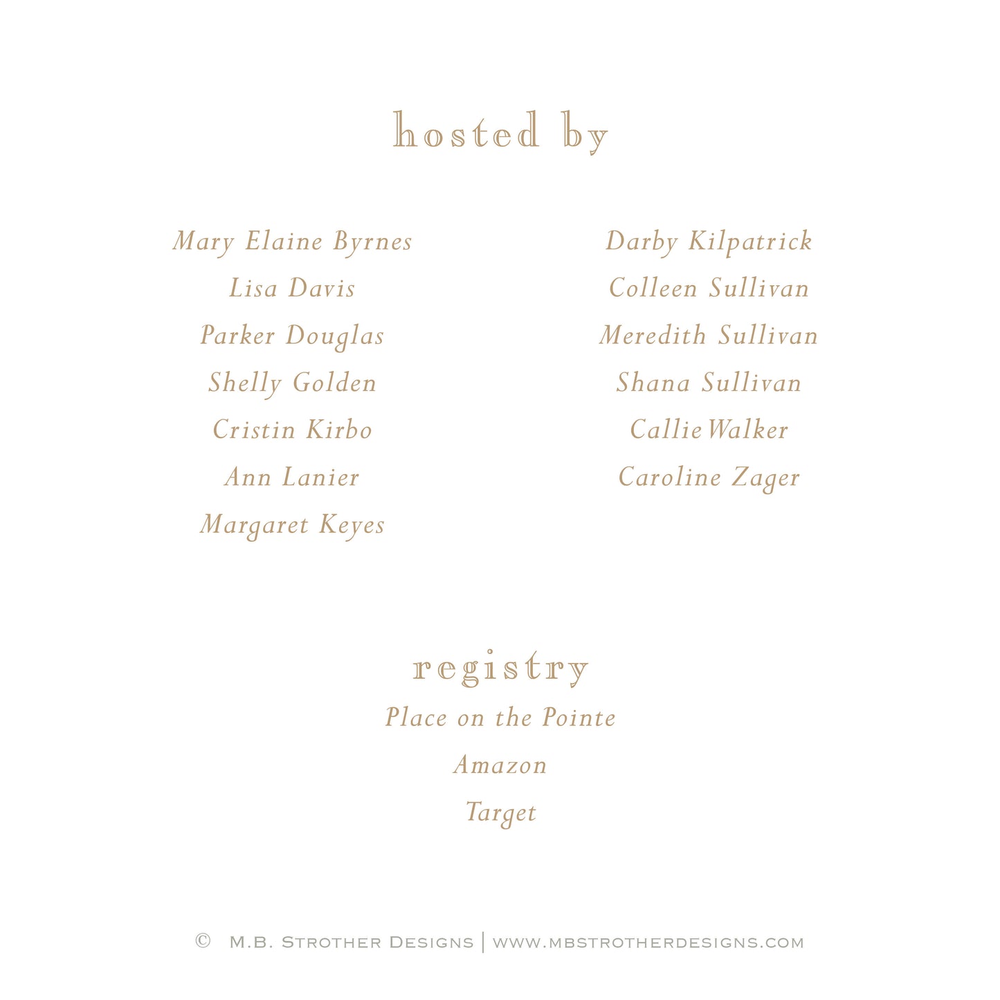 Dogwood Square Invitation