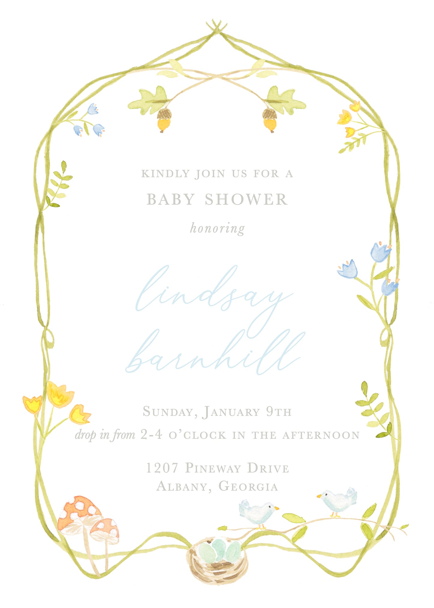 Woodland Invitation