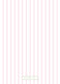 Sweet Pink Ticking and Watercolor Ribbon Invitation