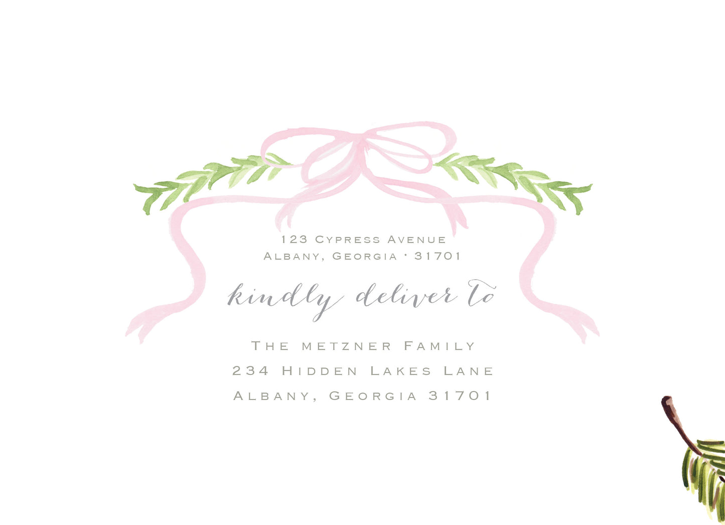 Joy Boxwood Christmas Card