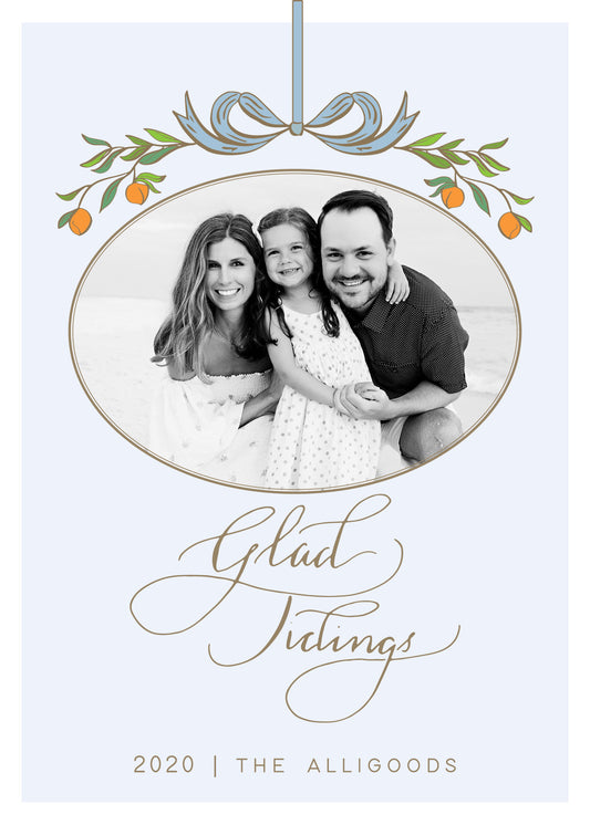 Orange Blossom Christmas Card