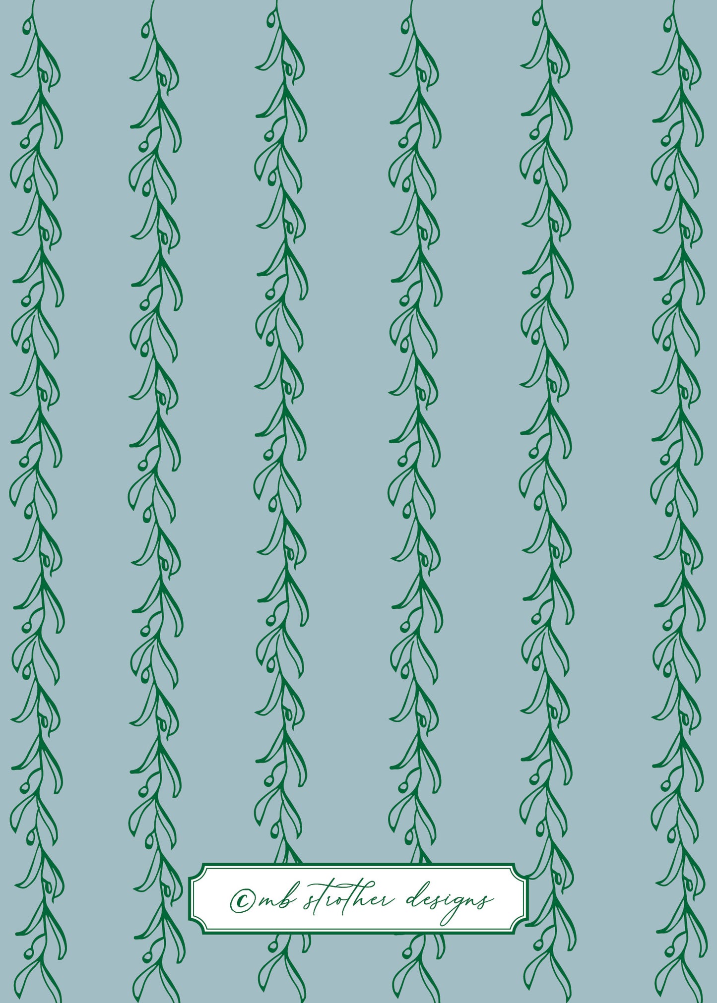 Orange and Bamboo Christmas Card
