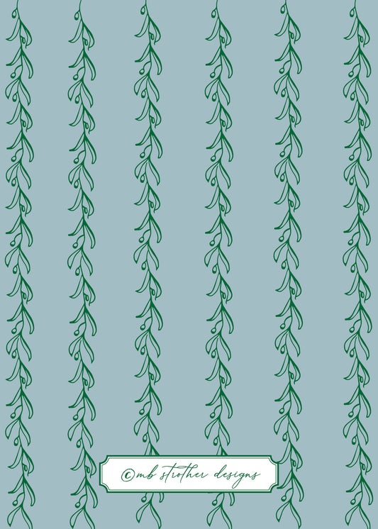 Orange and Bamboo Christmas Card