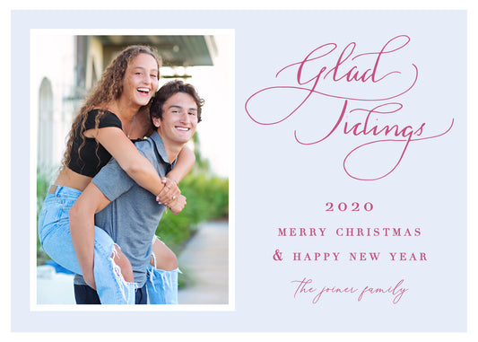 Glad Tidings Christmas Card