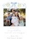 Blue Ribbon Mistletoe Christmas Card