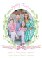 Pink Plaid Ribbon & Pine Christmas Card