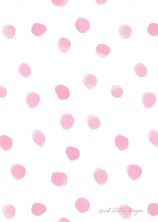 Pink Plaid Ribbon & Pine Christmas Card