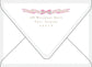Pink Plaid Ribbon & Pine Christmas Card