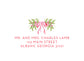 Pink and Red Holly Christmas Card