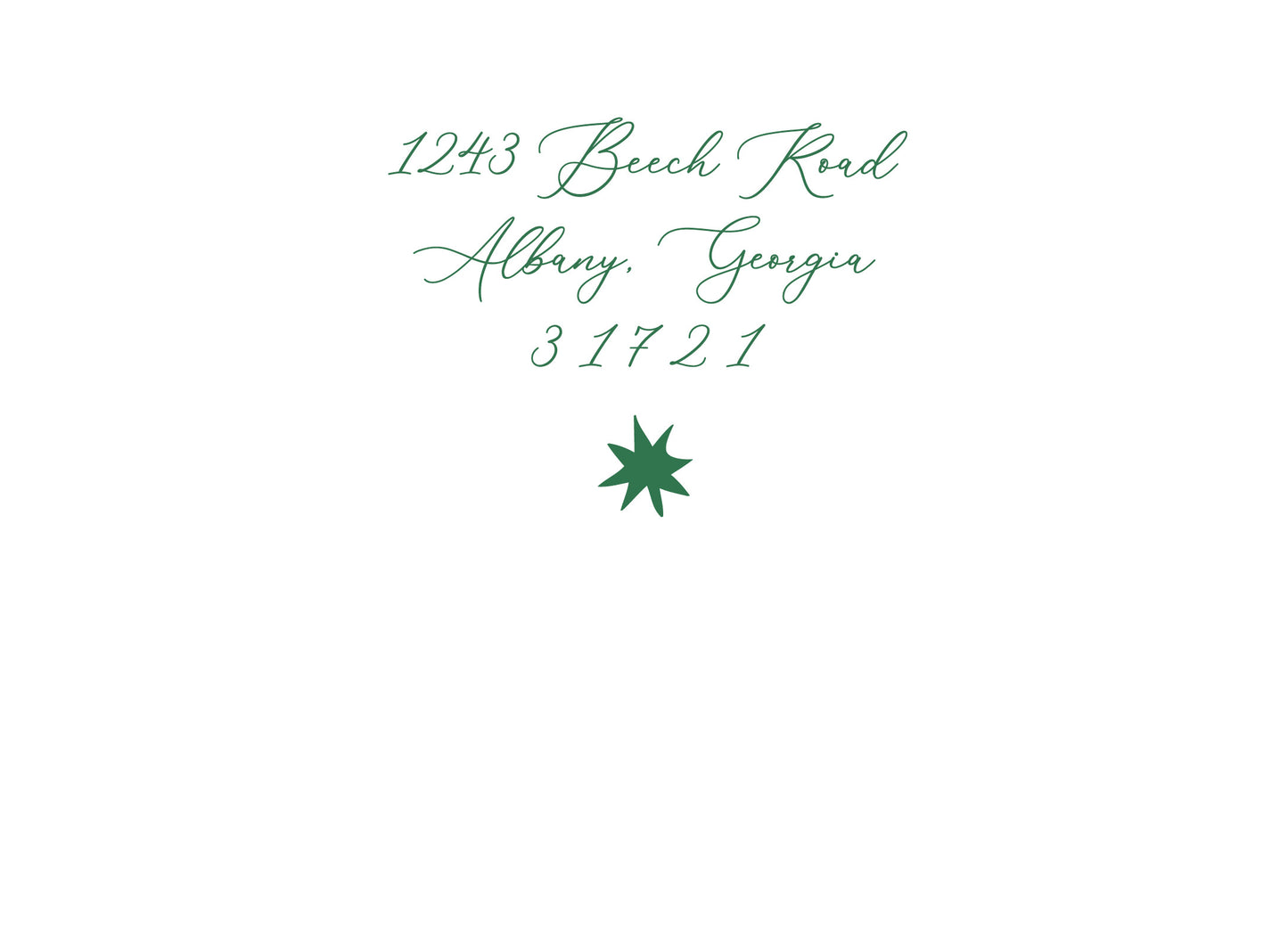 Merry and Bright Scallop Border Christmas Card