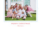 Blue Border Christmas Card