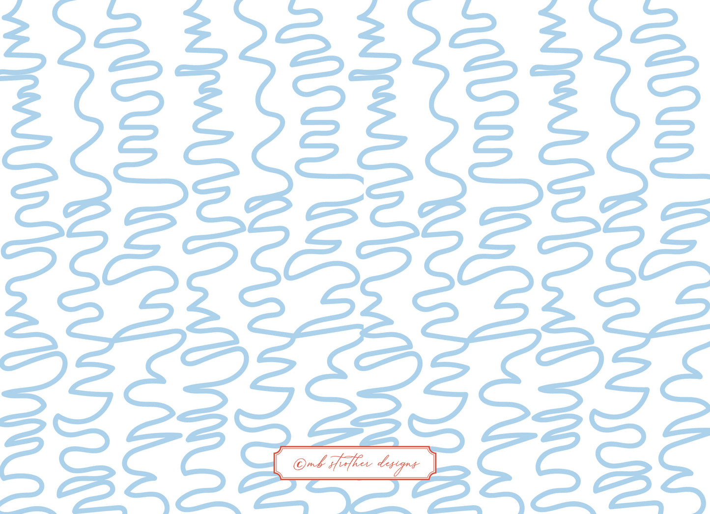 Blue Border Christmas Card