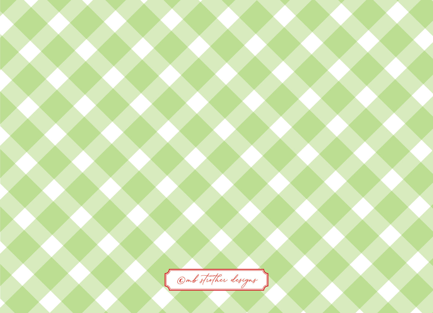 Green Border Christmas Card