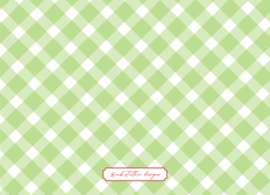 Green Border Christmas Card