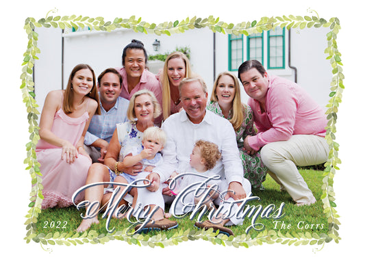 Dancing Boxwood Christmas Card