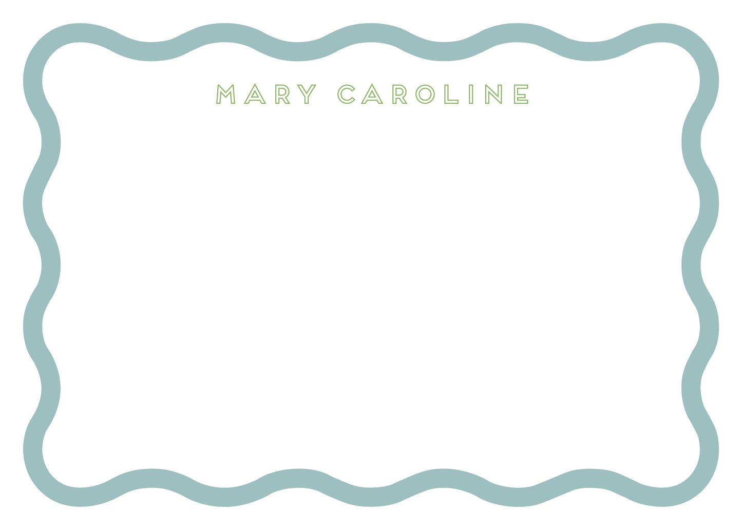 Making Waves Notecard- Sea Glass