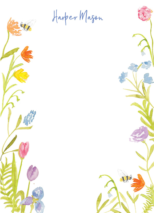 Meadow and Bee Notecard
