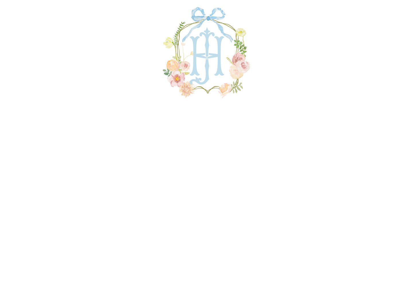 Intertwined Crest Notecard