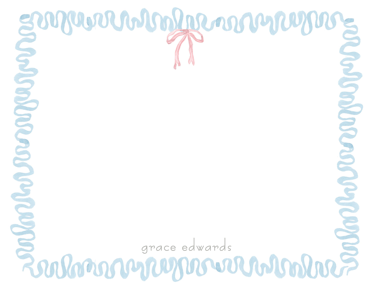 Pretty Ribbon Notecard