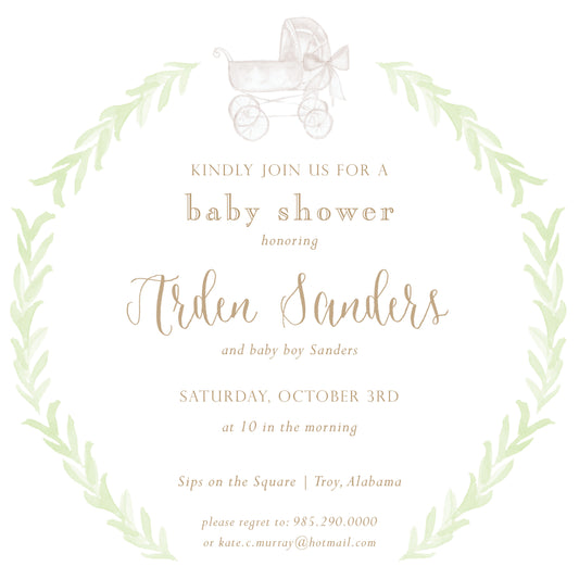 Pram Invitation