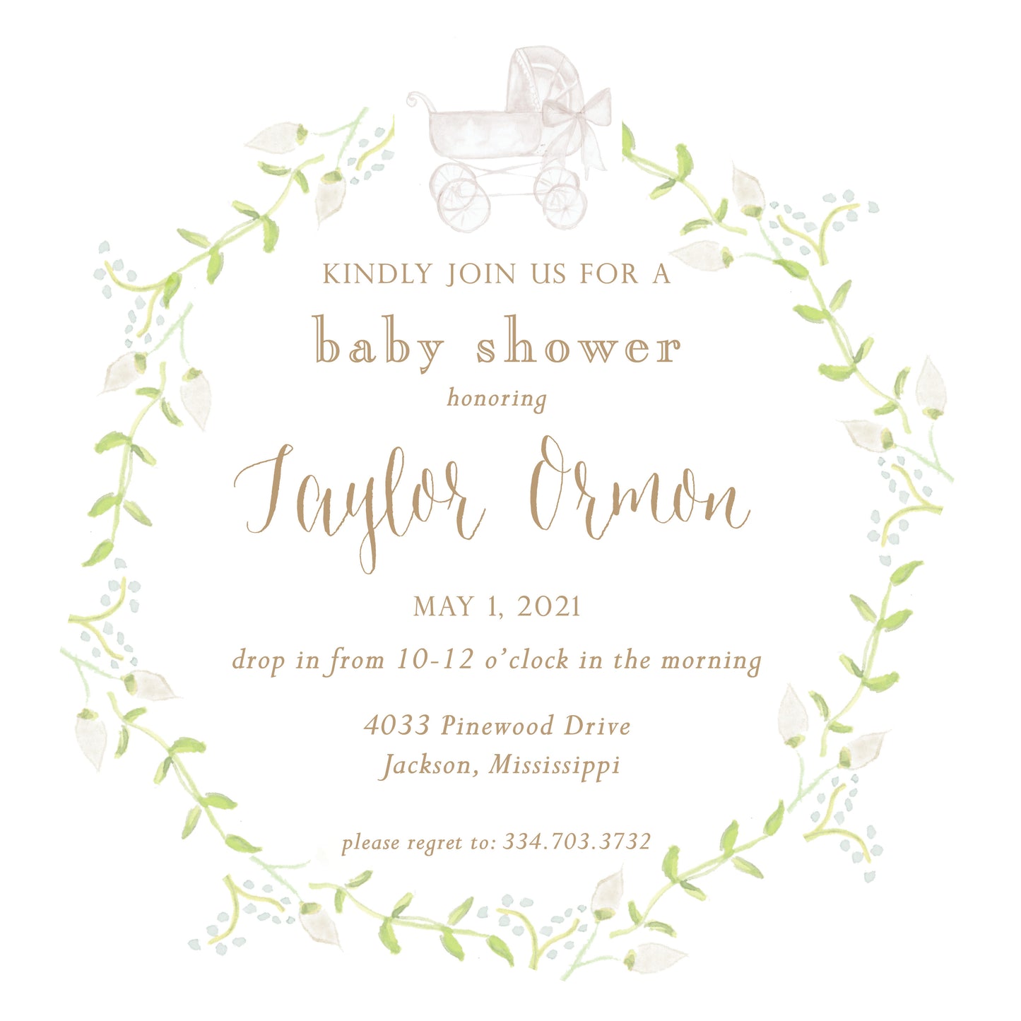 Pram Invitation