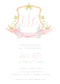 Pink Bunny Crest Invitation