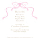 Ribbon and Lemon Invitation