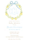 Blue Ribbon and Lemon Invitation