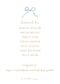 Blue Ribbon and Lemon Invitation