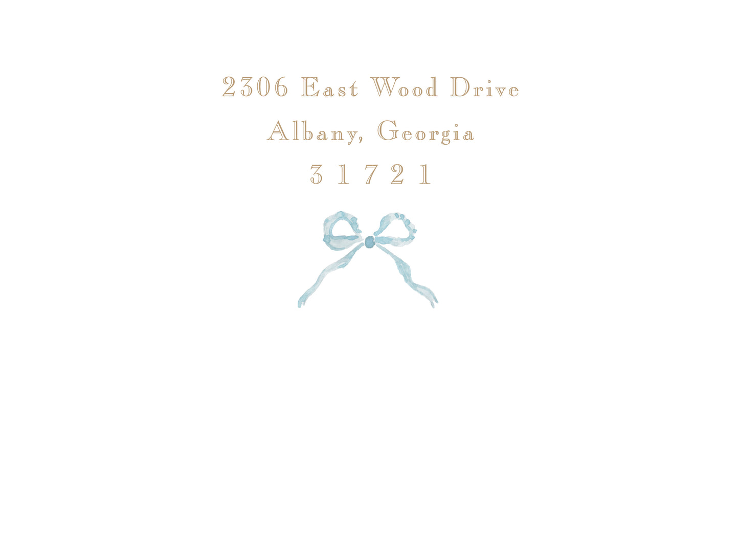 Blue Ribbon and Lemon Invitation