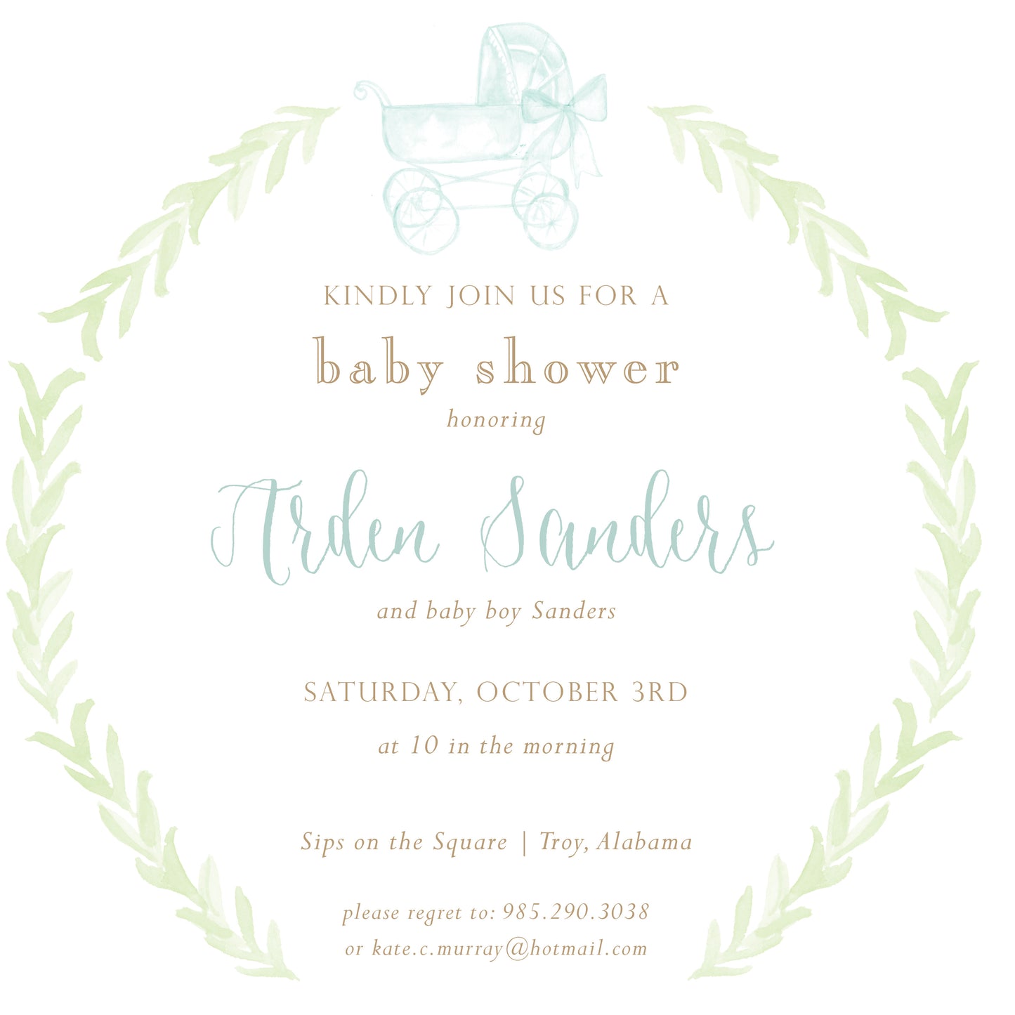 Pram Invitation