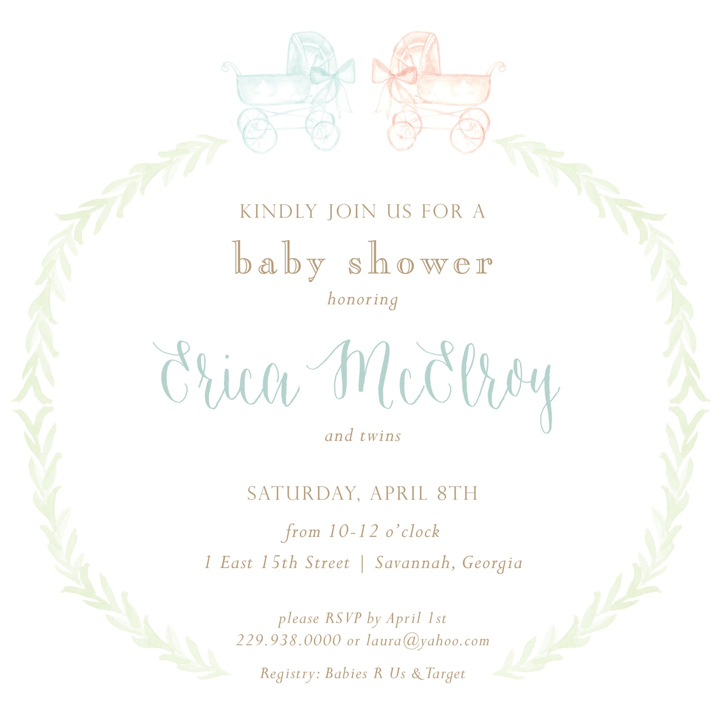 Pram Invitation