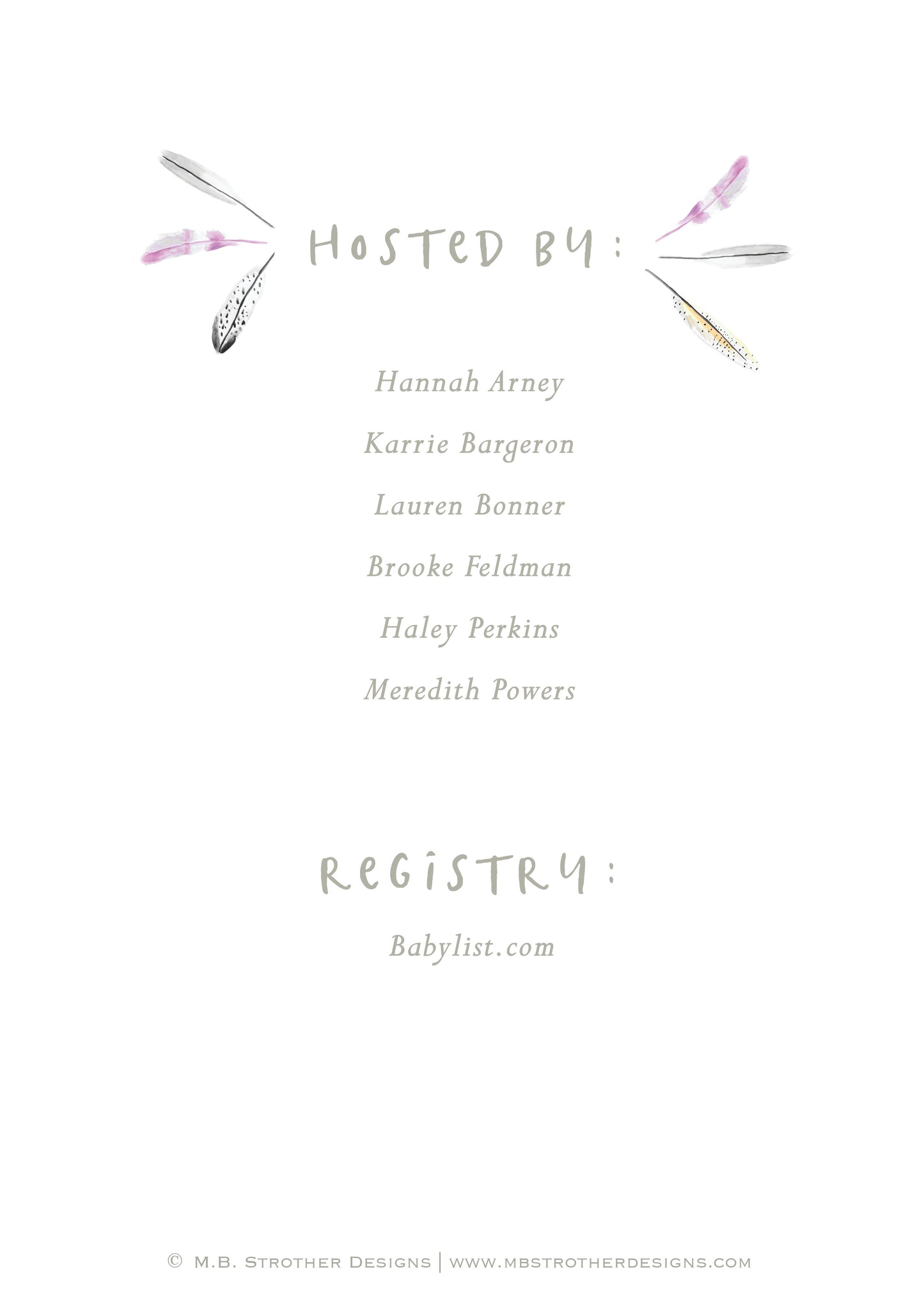 Birds of a Feather Invitation