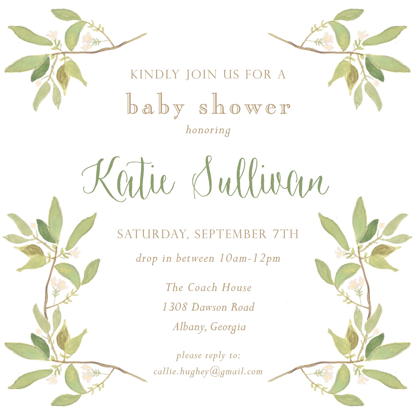 Dogwood Square Invitation