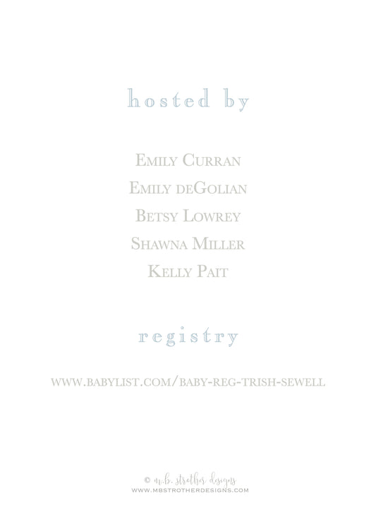 Gingham and Watercolor Dog Invitation