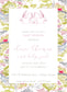 Bunny Invitation with Abstract Background