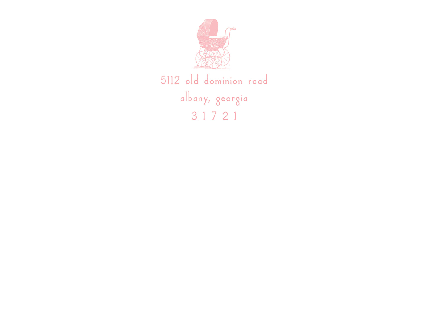 Classic Pram Invitation