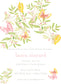 Pink and Yellow Butterfly Garden Invitation