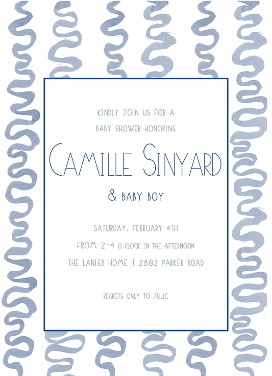 Abstract Watercolor Invitation
