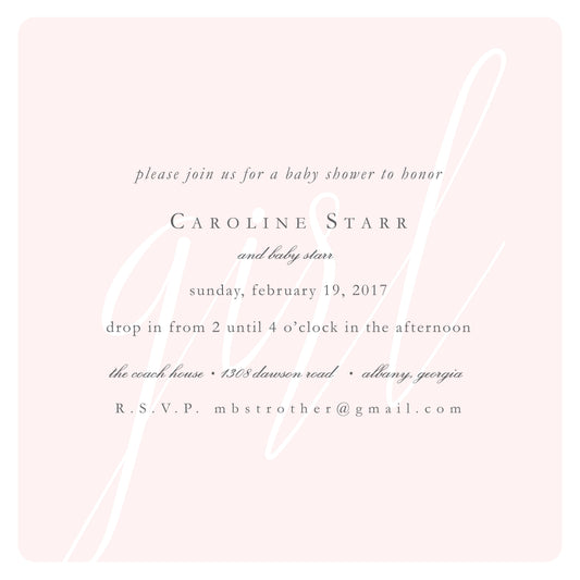 Typography Invitation