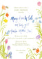 Meadow and Bee Invitation