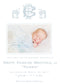Blue Lamb Birth Announcement