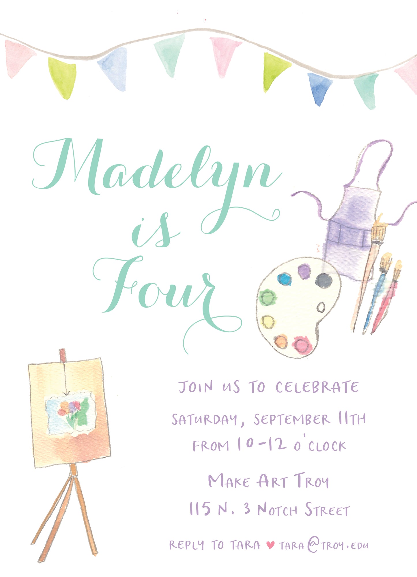 Art Party Invitation