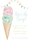 Here's the Scoop Invitation