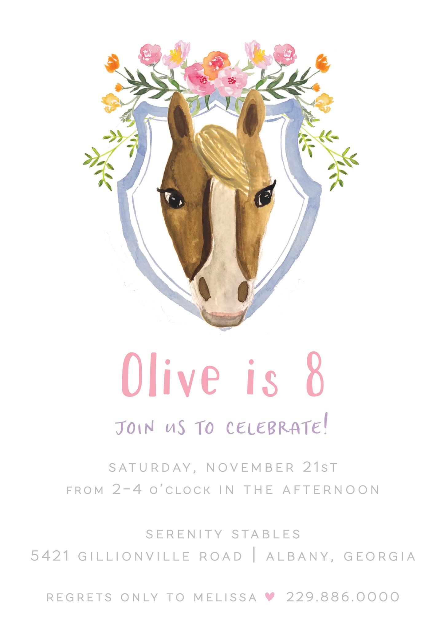 Pretty Pony Invitation