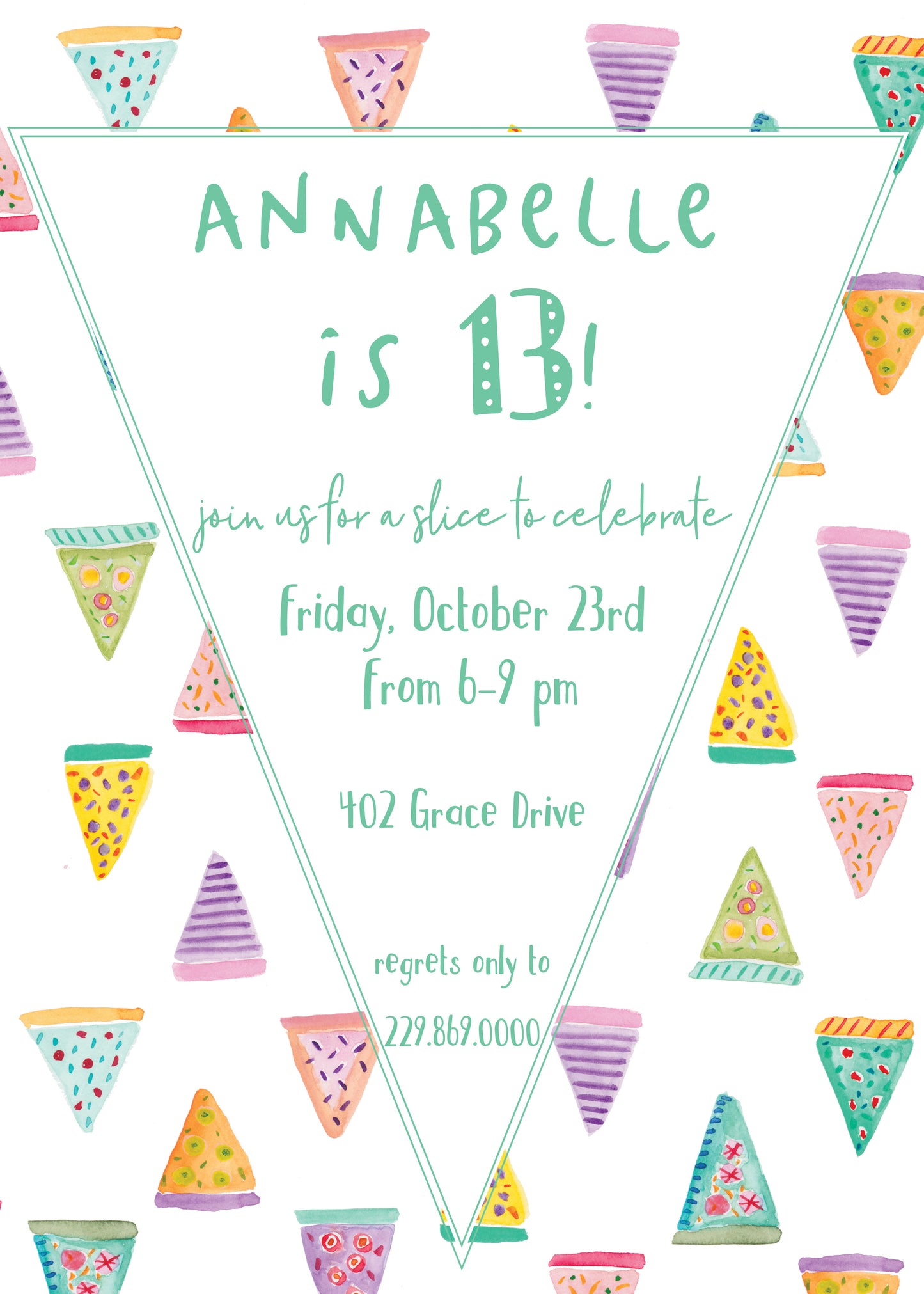 Pizza Party Invitation