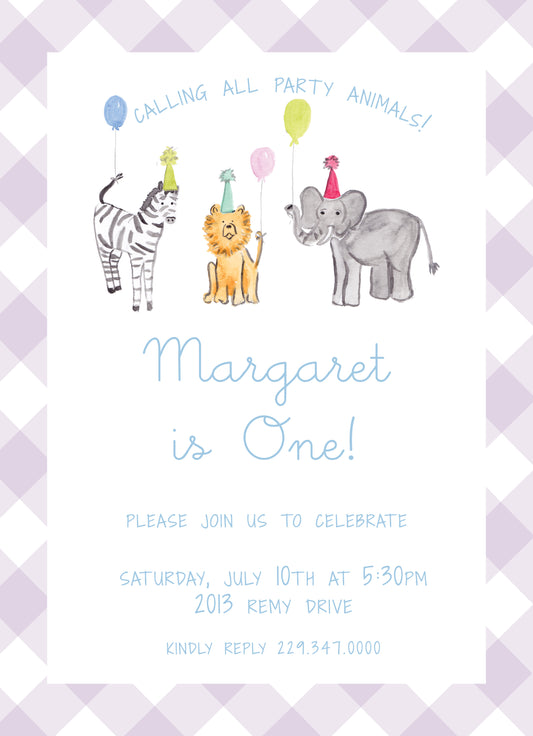 Party Animal Invitation