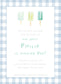 Blue and Green Popsicle Invitation